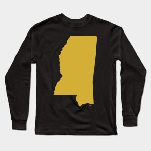 Messissippi state map Long Sleeve T-Shirt